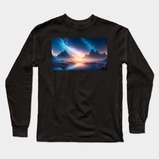 Beautiful another universe landscape Long Sleeve T-Shirt